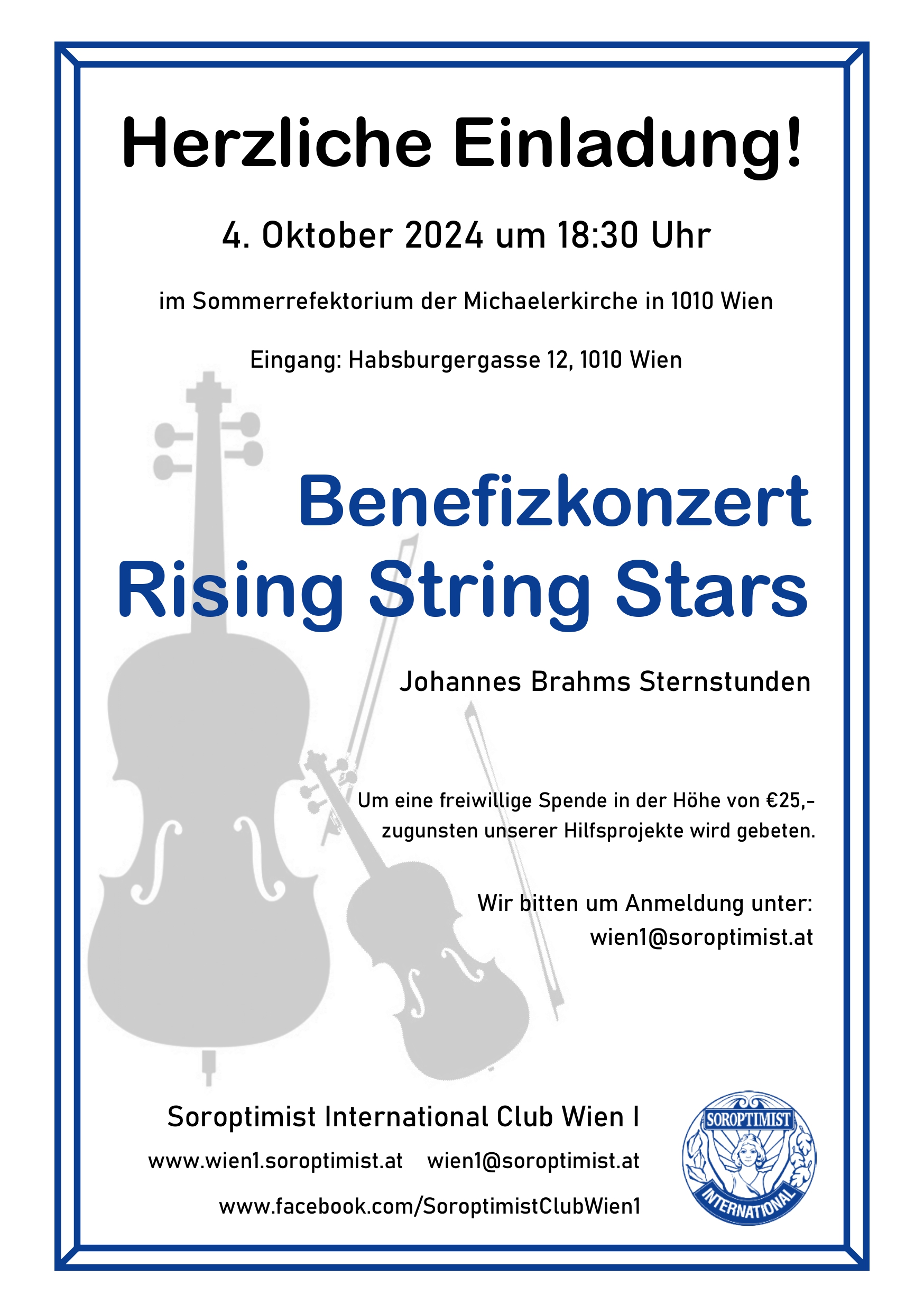 Einladung: Benefizkonzert!